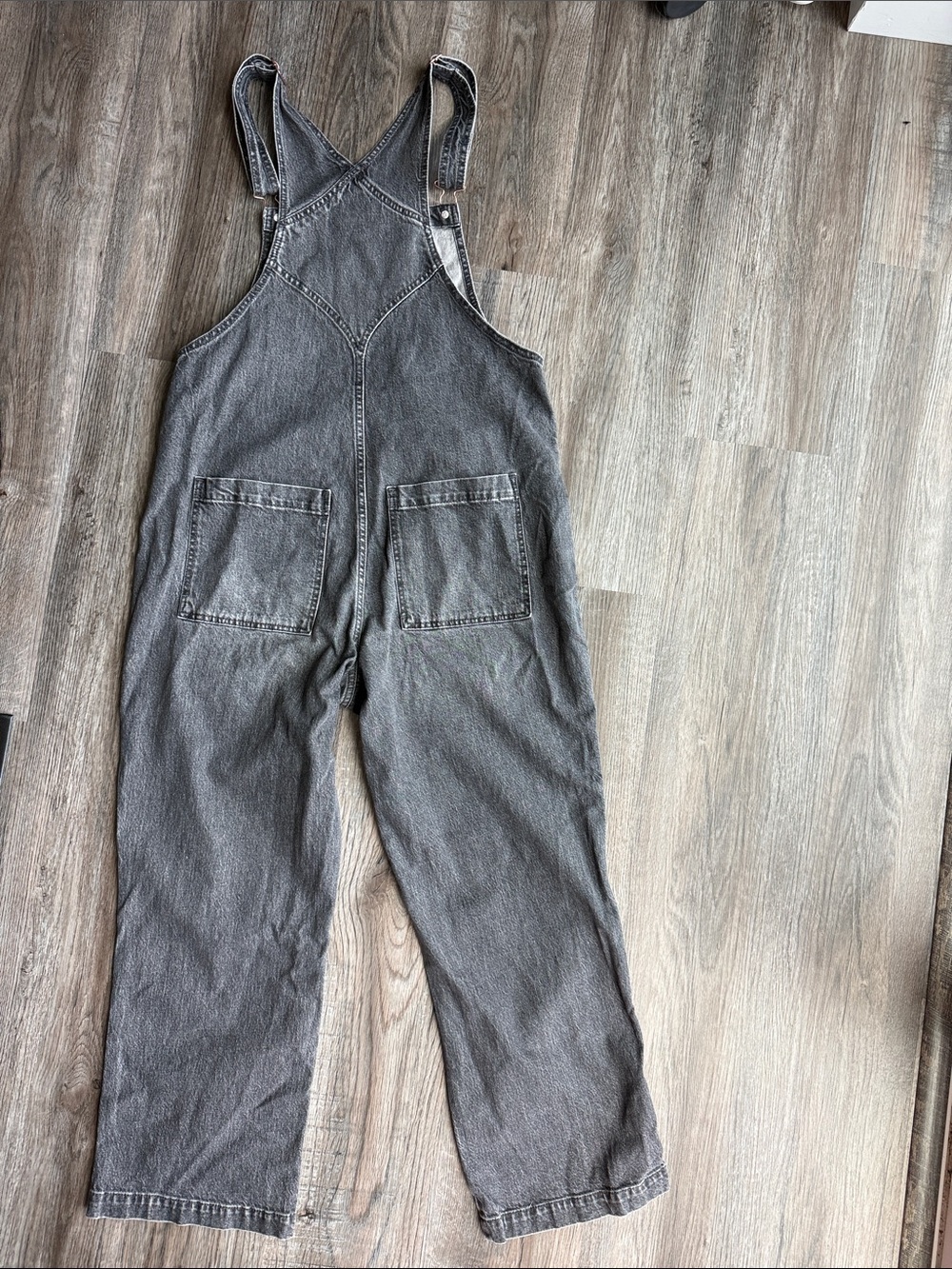 Universal Thread Charcoal Gray Denim Overalls - Picture 6 of 8